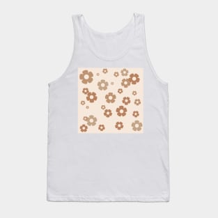 Retro Flowers Neutral Tank Top